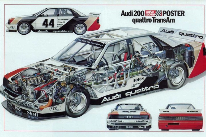 The beginning of the story with the 1988 Audi 200 Quattro Trans-Am.