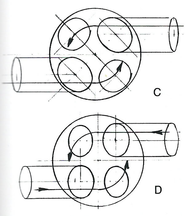 Intake = Tube with arrows going through.