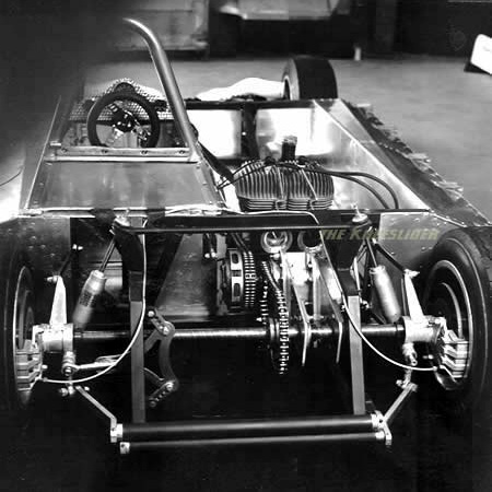 A rear view of the Kawasaki Car.