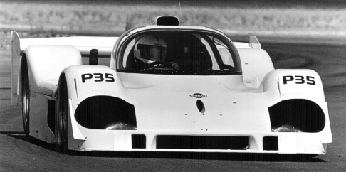 One of the few pictures of the P35 in testing trim.