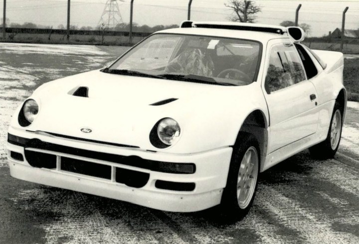 The Ford RS200 in homologation trim.