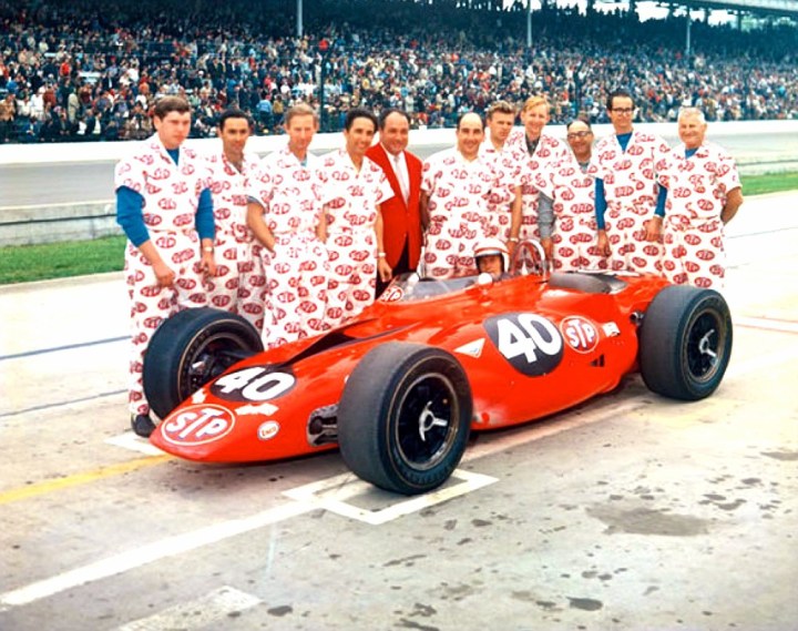 The STP Team before the 1967 Indy 500.