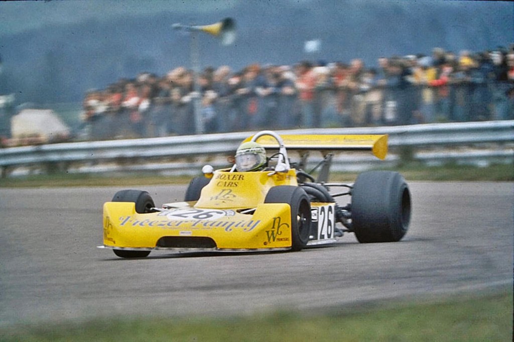 The Boxer PR2 with Brian Henton at Thruxton in 1977.